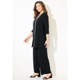 thumbnail image 5 of Catherines Women's Plus Size Beaded 3-Piece Cardigan Pant Suit, 5 of 6