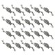 thumbnail image 1 of Alloy Pendant Charm for Jewelry Making Silver Color 20 Pieces Double Hole Rose Shape Accessories, 1 of 5