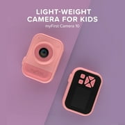 myFirst Camera 10 - Kids Digital Mini Camera, 5MP, 1080P Video, 4GB Micro SD Card, Tripod Screw, Durable Soft Design - Pink