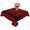 Red, variant on Brown Black Plaid Table Cloth Waterproof Tablecloths, Vintage Rustic Star Buffalo Check Tablecloth Dining Table Cover for Kitchen Party Tabletop Outdoor, Rectangle Tablecloth 60x120 Inch