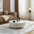 thumbnail image 2 of Kevinplus Round Coffee Table, Side Table,End Tables with stone surface for Living Room, 2 of 8