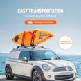 thumbnail image 2 of Kayak Roof Rack J-Bar - Soft Folding Carrier for Kayak, Surfboard, Canoe, SUP, Ski - Top Mount Tie Down for Car, SUV, Truck - 1 Kayak, 2 of 7