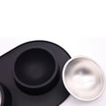 thumbnail image 4 of KMWGRE Stainless Steel Double Pet Bowl Set with Non- Mat for Indoor and Outdoor Feeding Black One Size, 4 of 4