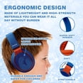 thumbnail image 4 of MIDOLA Headphone Kids Volume Limited 85/110dB Wired Over-Ear/On-Earr Foldable Headset with Inline Cable AUX 3.5mm Cord Mic for Boy Girl Child PC Notebook Tablet Blue, 4 of 5
