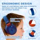thumbnail image 4 of MIDOLA Headphone Kids Volume Limited 85/110dB Wired Over-Ear/On-Earr Foldable Headset with Inline Cable AUX 3.5mm Cord Mic for Boy Girl Child PC Notebook Tablet Blue, 4 of 5