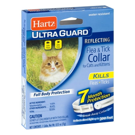 Hartz UltraGuard Reflecting Flea & Tick Collar for Cats and Kittens, 7 Months Protection