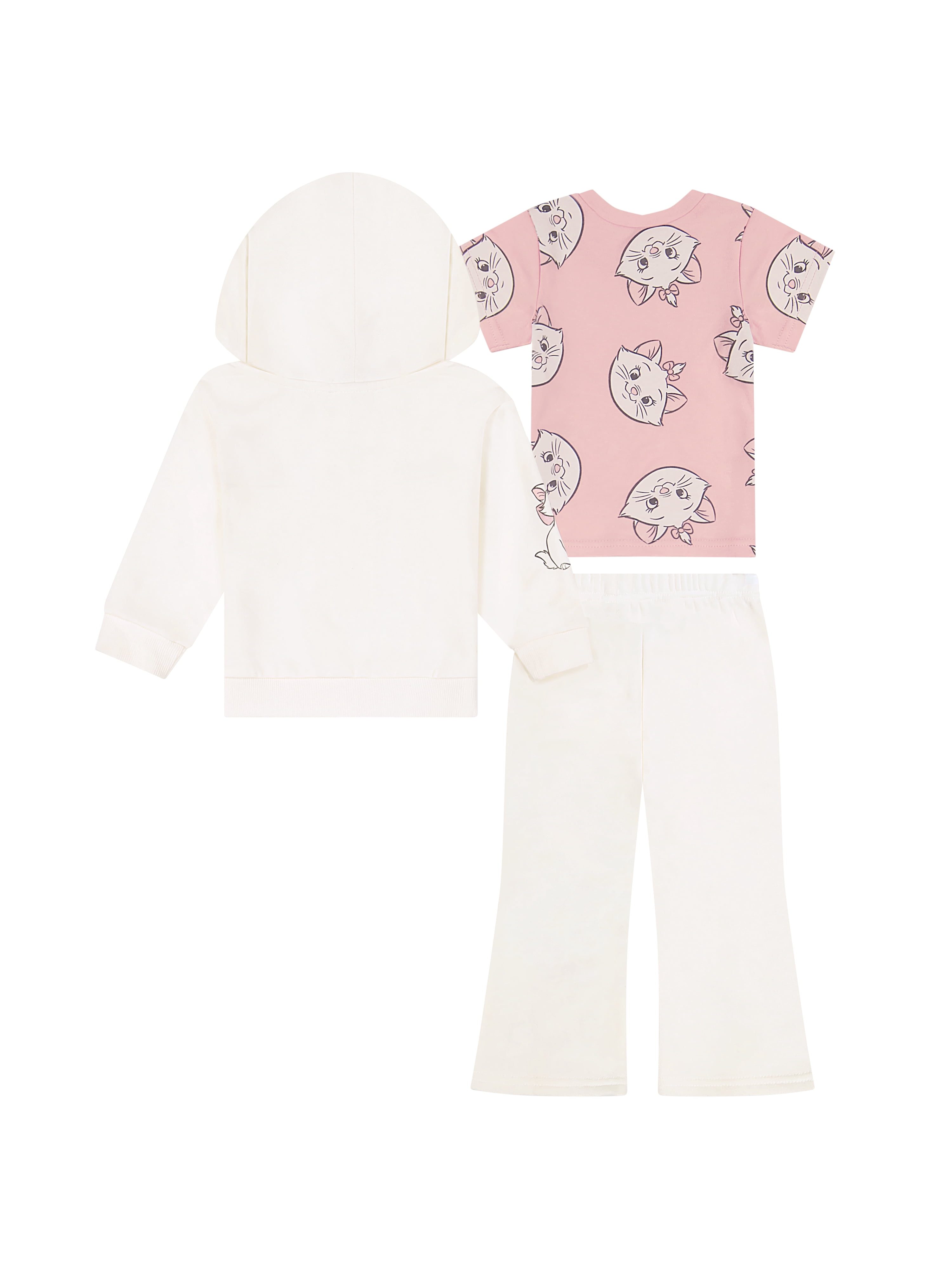 Marie The Aristocat Baby Girl 3 Piece Fleece Jogger Set, Sizes 0-24 Months