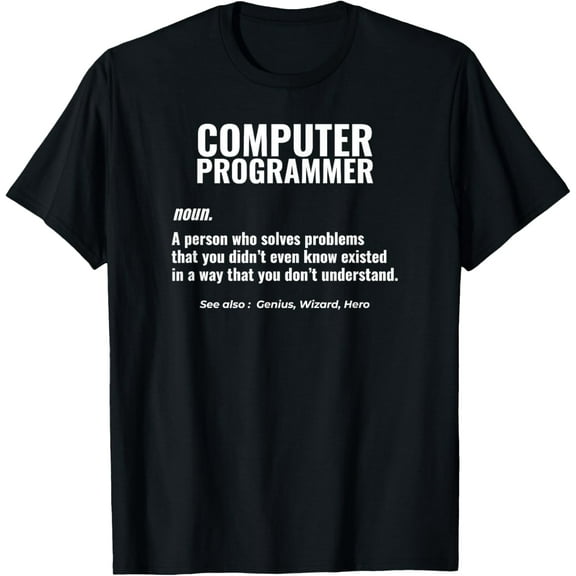 Computer Programmer Problem Solver Genius Design T-Shirt