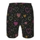 thumbnail image 3 of Balery Heart and Stars Traje de Baño Estilo Hawaiano para Hombre, Shorts de Secado Rápido con Bolsillos-Small, 3 of 6