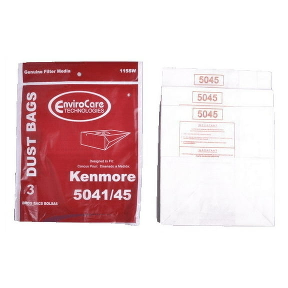 Kenmore Canister H Paper Bags 5045, 3Pk - 115SW