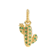 thumbnail image 3 of 925 Sterling Silver Desert Plant Golden Cactus Charm Bead for Bracelet Charms Bangle Pendant Jewelry, 3 of 4