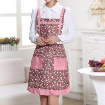 sruoe Cooking Aprons, Aprons with Pockets, Aprons for Cooking, Cooking Aprons for Women, Adult Aprons for Kitchen, Watermelon Red