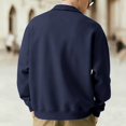 thumbnail image 2 of Yokua Men's Long Sleeve Shirt Casual Dress Button T-Shirt with Pockets Basic Lapel Sweatshirt, 2 of 7