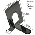 thumbnail image 3 of SagaSave Metal Bookends Book Shelf Book Clip for Organizing Books CDs DVDs Magazines, 3 of 7