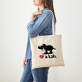 thumbnail image 3 of CafePress - Love A Lab (Black) Tote Bag - Unisex Canvas Tote Bag, Beige, 1-Piece, 3 of 6
