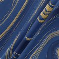 thumbnail image 5 of Round Tablecloth 60 Inch, Wild Marble Geometric Waterproof Spill Proof Table Cloth, Polyester Washable Table Covers for Dining Table, Parties, Camping, Navy Blue Yellow, 5 of 6