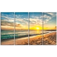 thumbnail image 2 of Plage Blanche sur Île de la Barbade - Œuvre d'Art Moderne sur Toile, 2 of 3