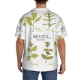 thumbnail image 5 of Sigee Herbs and Spices Print Men's Shirts Casual Button Down Short Sleeve Summer Beach Shirt Hawaiian Vacation Shirts Tee Shirt-X-Large, 5 of 7