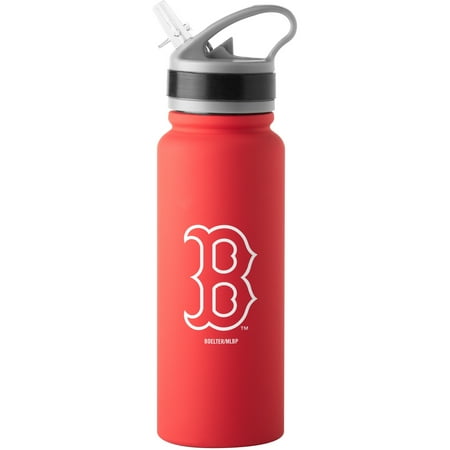Liquid 25 Oz Plastic Bottle - MLB Boston Red Sox 25 oz. Stainless Steel Water Bottle