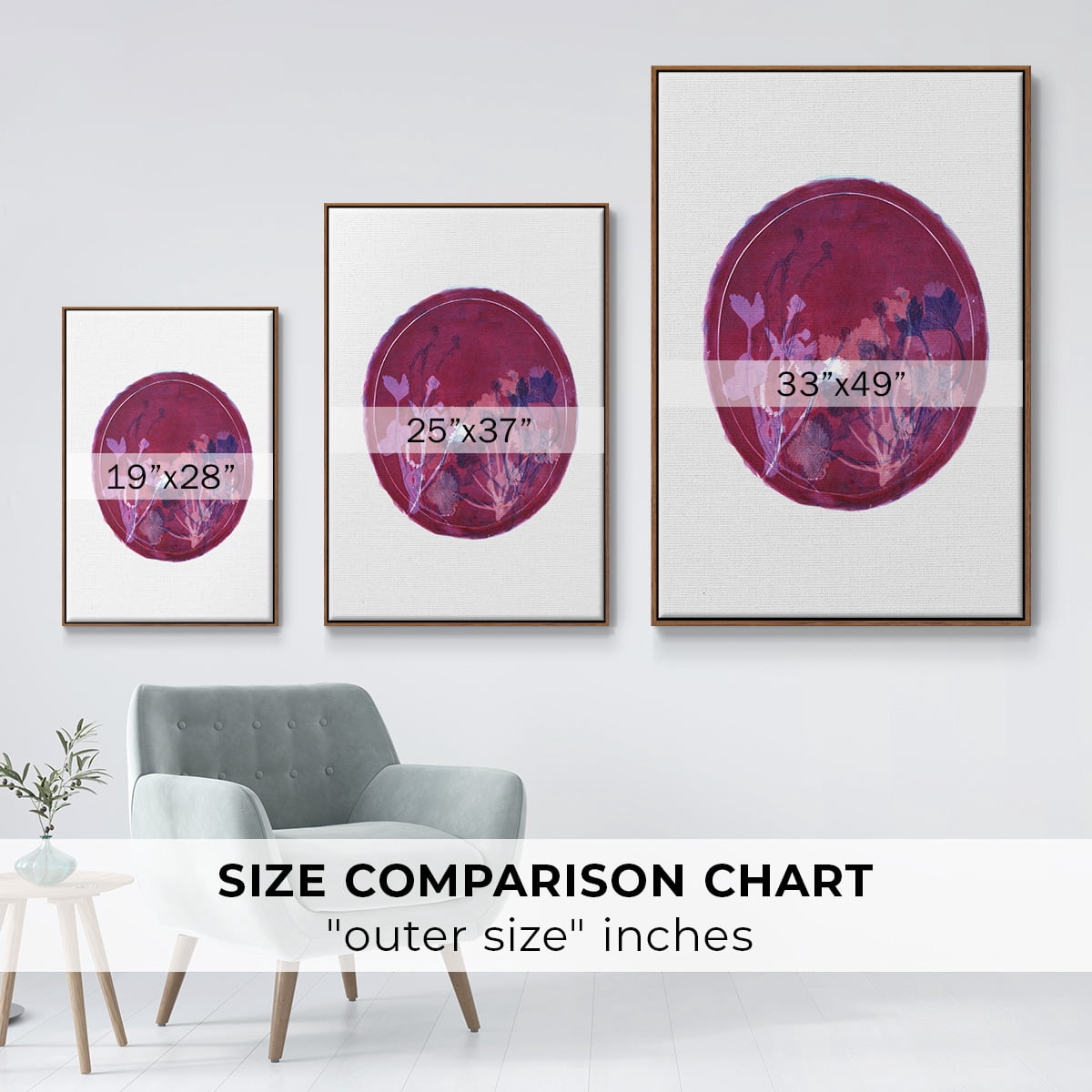Strawberries and Forg II Framed Premium Gallery Wrapped Canvas - Ready to Hang - 17 x 25 - Walnut Floating Frame