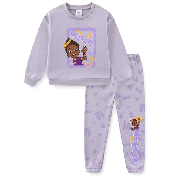 Blippi Meekah Sweatshirt and Pant Set (Girls), 2 Piece Set, Sizes 2T-6