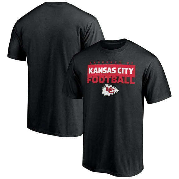 Men's Black Kansas City Chiefs Gain Ground T-Shirt