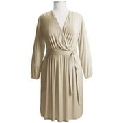 Women's Plus Belted Jersey Dress