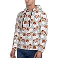 thumbnail image 3 of Lsque Christmas Santa Claus Pattern Casual Men's Hoodie,Hooded Sweatshirt with Kangaroo Pocket,Pullover Hoodie-Large, 3 of 7
