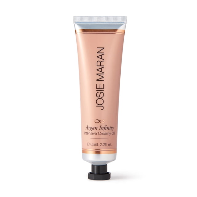 Josie Maran Aceite cremoso intensivo - Hidratante para la piel multitarea y bálsamo para labios secos, codos y cuidado del cuerpo completo - Desarrollado por aceite de argán (2.2 onzas líquidas)