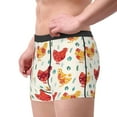 thumbnail image 2 of Disketp Flower Chicken Men's Boxer Briefs,Soft and Breathable Cotton Underwear with ComfortFlex Waistband, 2 of 7