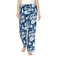 thumbnail image 1 of Fotbe Rose Flowers Pantalones de Pijama para Mujer, Pantalones de Dormir, Pantalones Pj con Cordón y Bolsillos-Medium, 1 of 6
