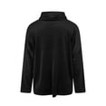 thumbnail image 3 of Women's Sparkly Velvet Tops Elegant Cowl Neck Long Sleeve Shirts Fall Winter Dressy Casual Blouses Tshirts 2025, Black L, 3 of 6
