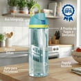 thumbnail image 4 of MAGMALIFE Termo Boost Clear 710 ml, Botella Transparente con Popote y Tapa Dual, Antiderrames, Tritan Resistente, Apertura Rápida, Asa Integrada, Libre de BPA (Aqua), 4 of 9