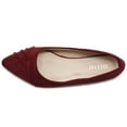 thumbnail image 6 of Ollio Women's Shoes Ballet Dress Faux Suede Pleated Pointed Toe Flats 1BN1833, 6 of 6