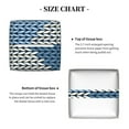 thumbnail image 5 of Picia Cozy Knitted Blue Chevron Pattern Tissue Box Cover,PVC Leather Square Holder,Tissue Box Holder with Magnetic Bottom,Facial Paper Organizer Dispenser-5.2"X5.2"X5.2", 5 of 8