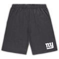 thumbnail image 3 of Men's Concepts Sport White/Charcoal New York Giants Big & Tall Top and Shorts Set, 3 of 3