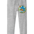 thumbnail image 2 of Bioworld Sesame Street Cookie Monster Surfing with Title Logo Youth Heather Gray Graphic Joggers-Large, 2 of 5