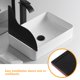 thumbnail image 3 of FELTECHELECTR 2Ud Acrílica Contra Salpicaduras Para Lavabo Y Bañera Negro, 3 of 7