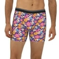 thumbnail image 2 of Men'S Boxer Briefs, Skull Daisy Flower Soft And Breathable Mens Underwear Boxer Briefs With Widen Waist, 2 of 2