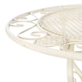 thumbnail image 4 of SAFAVIEH Semly Rustic Outdoor Patio 3 Pc Bistro Set, Pearl White, 4 of 10