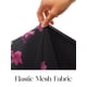 thumbnail image 5 of Vestido largo MEROKEETY para mujer con hombros descubiertos, estampado floral, negro, 5 of 7