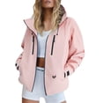 thumbnail image 3 of Ihhxva Tops for Women Loose Fit Hooded Windbreaker Jacket with Pockets Water-Repellent Casual Zip-Up Outerwear S-2XL, 3 of 8