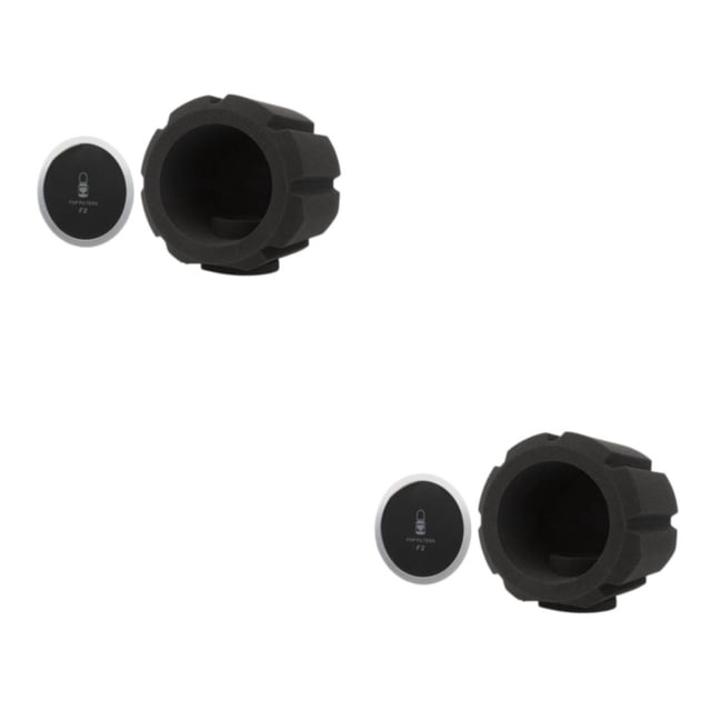 Advancent F2 Microphone Screen Acoustic Filter Sponge Vocal Wind To Filter Screen Negro 2Conjunto