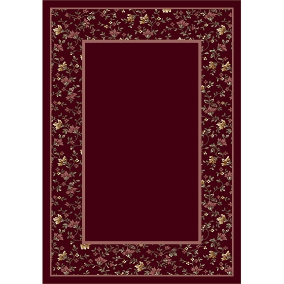 Milliken Red Area Rug Garden Glory Garnet II - Aprx 10' 9" x 13' 2"