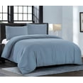 thumbnail image 2 of Housse de Couette Grand [3 Pcs, Bleu Cendré] - 1 Protège-Couette avec Rabat à Fermeture Éclair, 2 of 7