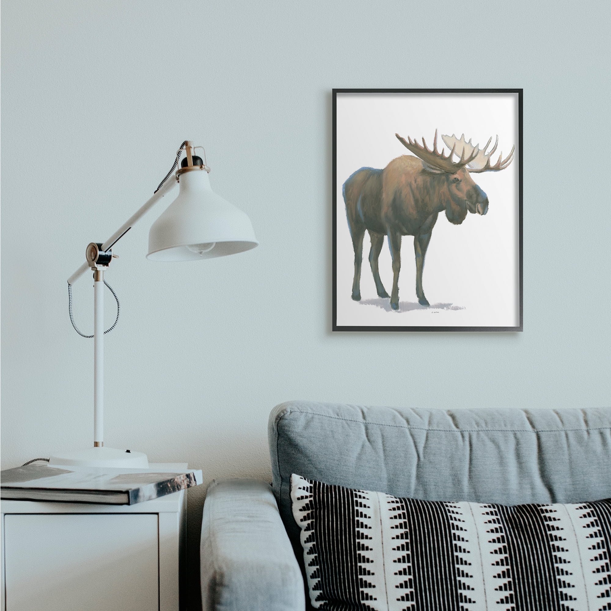Stupell Industries Wild Northern Bear Minimal Forest Animal Canvas Wall Art, 36 x 48, Design by James Wiens