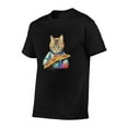 thumbnail image 2 of Graphic Tees Cat Lovers Pizza Cat Gildan Men's Short Sleeve T-Shirt 180g, 2 of 8