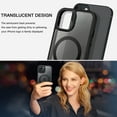 thumbnail image 4 of BENTOBEN iPhone 15 Plus Case Compatible with Mag-Safe, 6.7" Tpu Magnetic Car Mount Support, Anti-Fingerprint Shockproof Protective Cover for iPhone 15 Plus 6.7 inch, Black, 4 of 9
