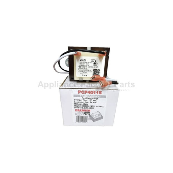 Appliance Factory Parts Transformer 208240 24V 40VA Aftermarke 0130M00138S