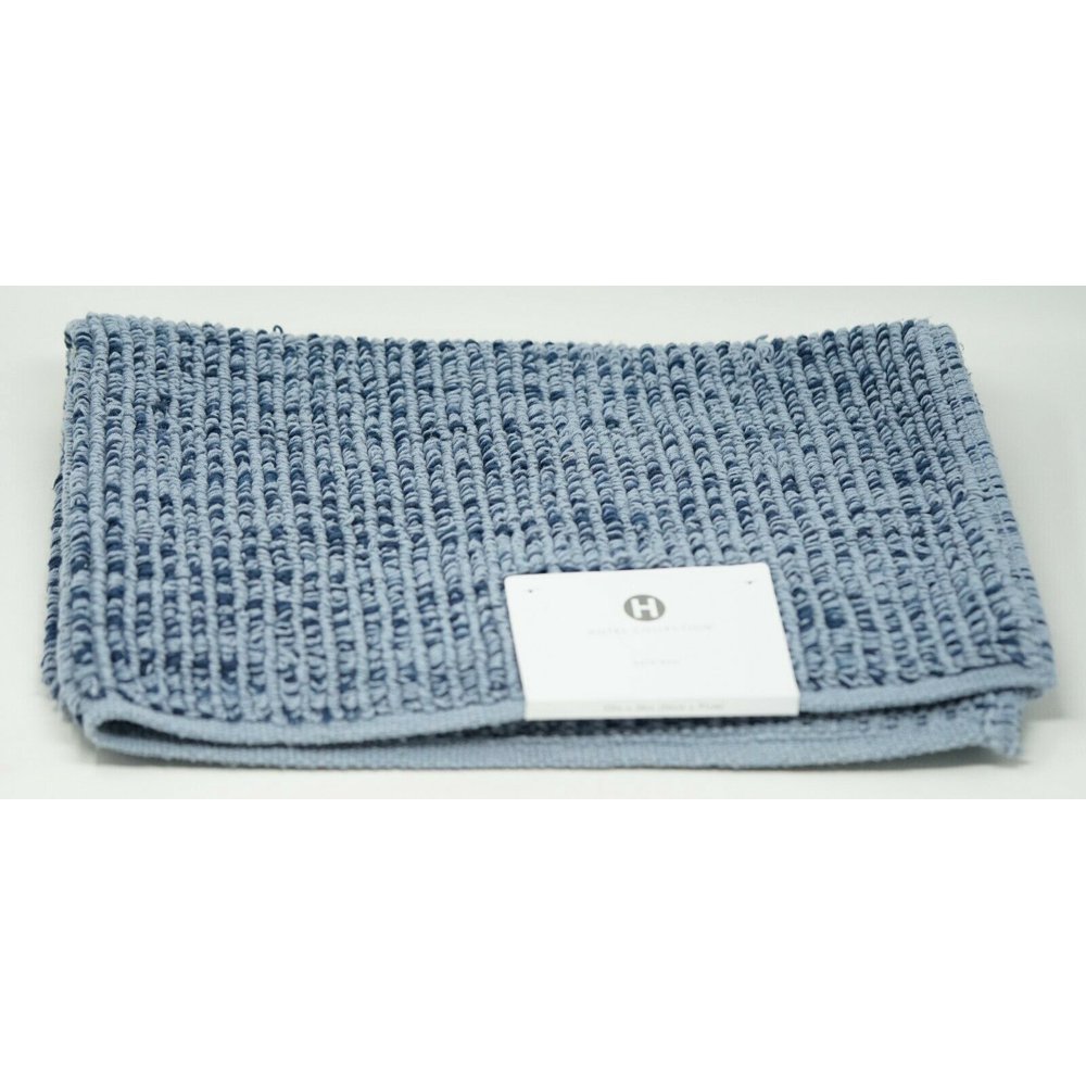 Hotel Collection Fashion Textured FlatWeave 22" x 36" Cotton Bath Rug
